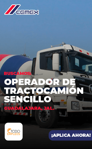 Operador de Tractocamión sencillo CEMEX web