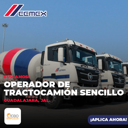 Operador de Tractocamión sencillo CEMEX movil
